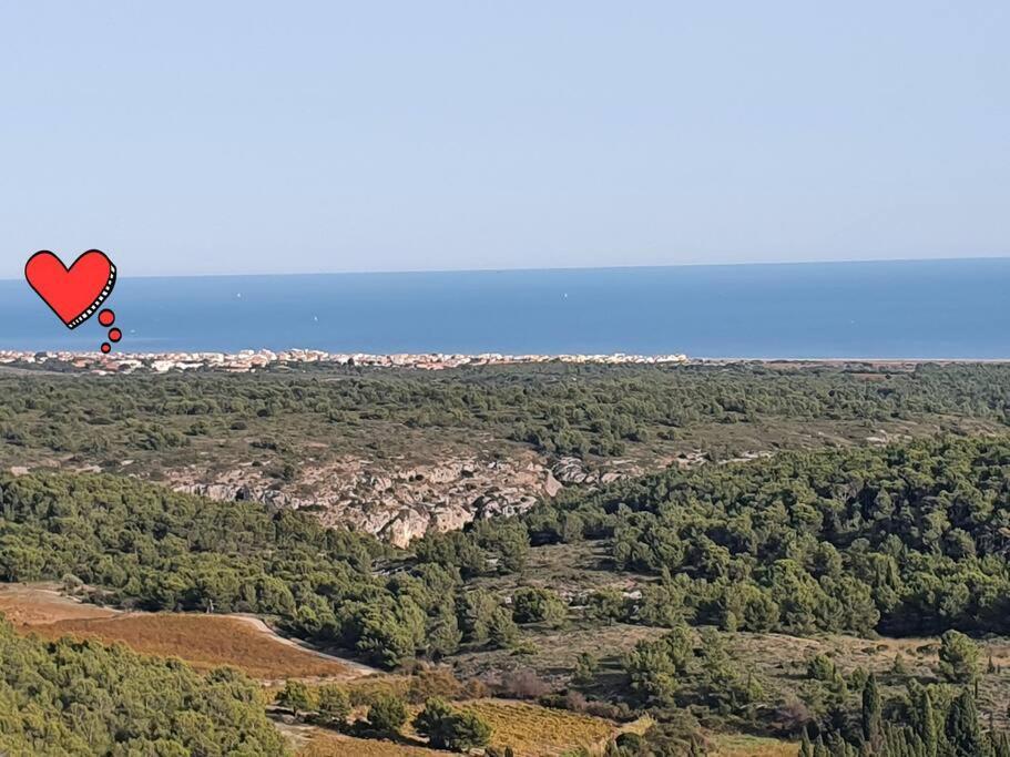 T2 Cosy A La Plage, Terrasse Vue Sur Mer Et Parking Privatif Narbonne Kültér fotó